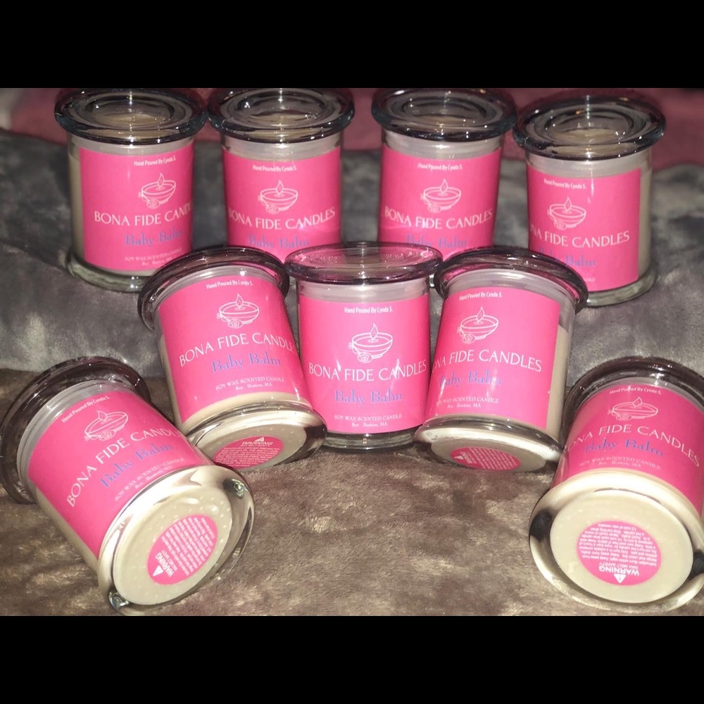 Candles 12oz Jars Holding 8oz SOY Wax